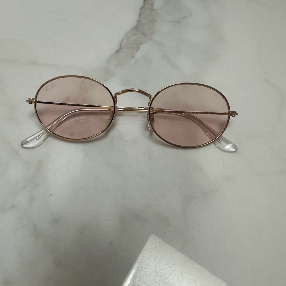 Ray Ban pink oval lens